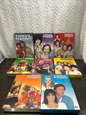 Three's Company Complete DVD Box Set - Colorful Season Covers